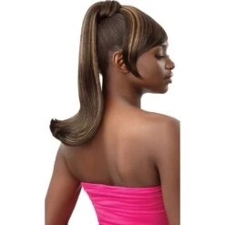 Outre Quick Pony Bang X Pony Synthetic Drawstring Ponytail - Novelia -Beauty Exchanges outre quick pony bang x pony synthetic drawstring ponytail novelia 348764