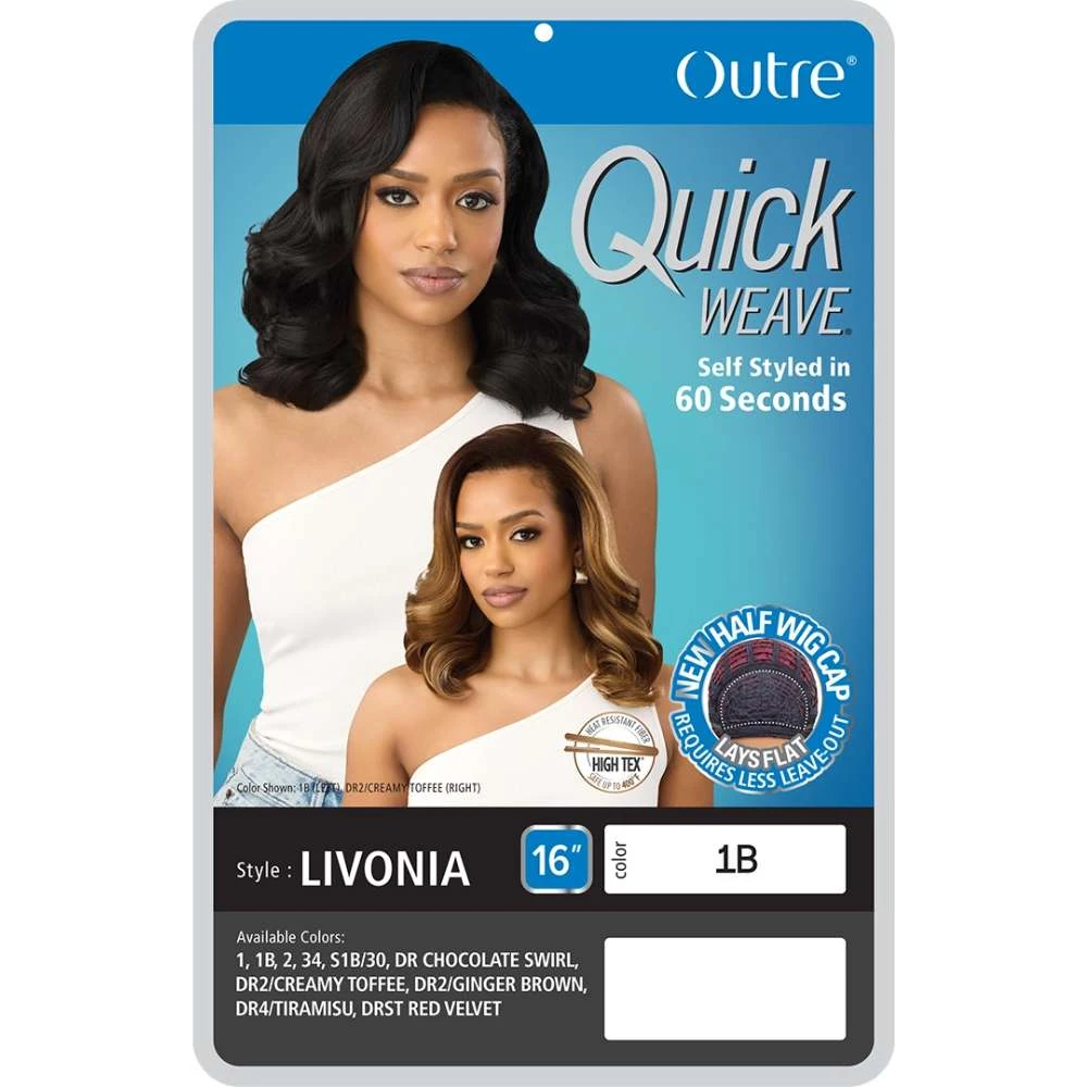 Outre Quick Weave Half Wig – Livonia 9 Outre Quick Weave Half Wig – Livonia - Image 7