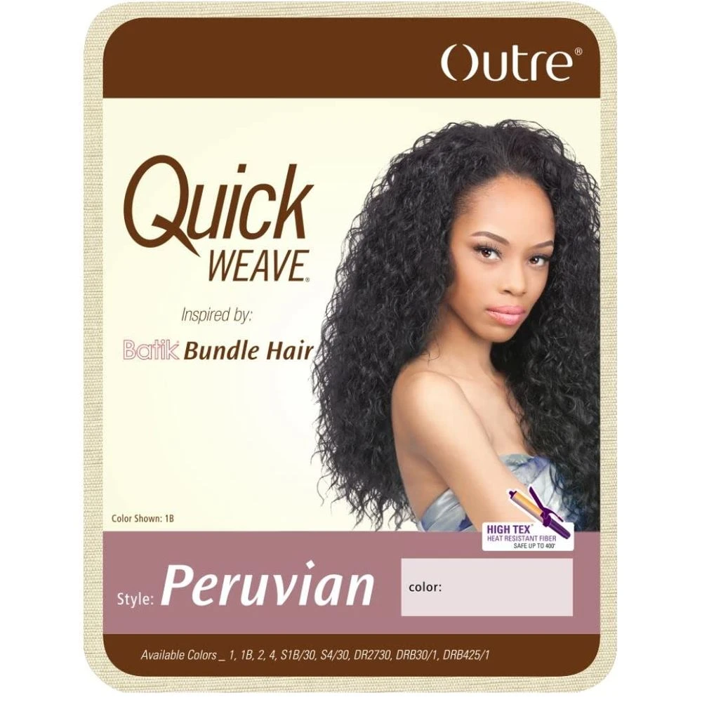 Outre Synthetic Hair Half Wig Quick Weave – Batik Peruvian 4 Outre Synthetic Hair Half Wig Quick Weave – Batik Peruvian - Image 2