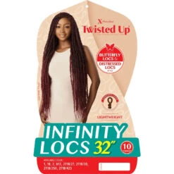 Outre Twisted Up Infinity Locs Synthetic Crochet Hair - 32" -Beauty Exchanges outre twisted up infinity locs synthetic crochet hair 32 516861