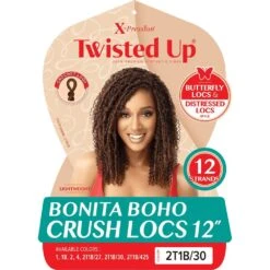 Outre Twisted Up Synthetic Crochet - Bonita Boho Crush Locs 12" -Beauty Exchanges outre twisted up synthetic crochet bonita boho crush locs 12 231048