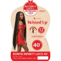 Outre Twisted Up Synthetic Crochet - Bonita Infinity Locs 40" 6 Outre Twisted Up Synthetic Crochet - Bonita Infinity Locs 40" -Beauty Exchanges outre twisted up synthetic crochet bonita infinity locs 40 766679