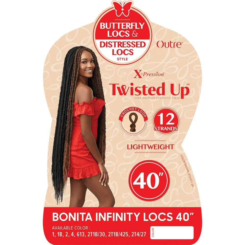 Outre Twisted Up Synthetic Crochet - Bonita Infinity Locs 40" 4 Outre Twisted Up Synthetic Crochet - Bonita Infinity Locs 40" - Image 2