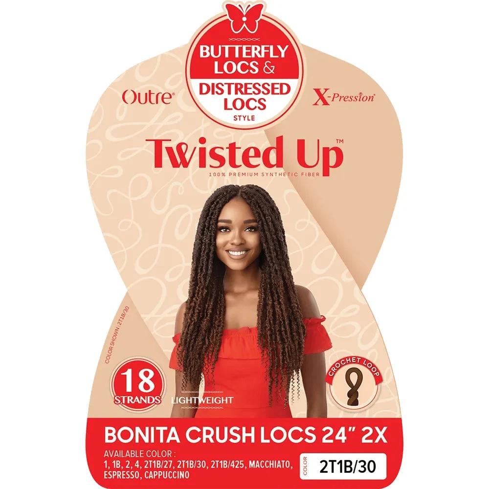 Outre X Bonita Twisted Up Crush Locs 2X Synthetic Crochet Hair - 24" 4 Outre X Bonita Twisted Up Crush Locs 2X Synthetic Crochet Hair - 24" - Image 2