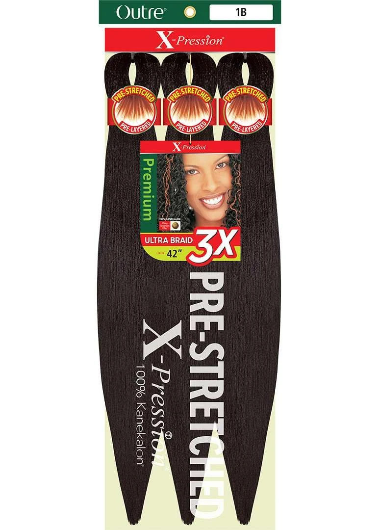 Outre X-Pression 3x Pre-Stretched Braiding Hair 42" 5 Outre X-Pression 3x Pre-Stretched Braiding Hair 42" - Image 3