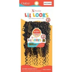Outre X-Pression Lil Looks Crochet Braiding Hair - Butterfly Passion Twist 8"