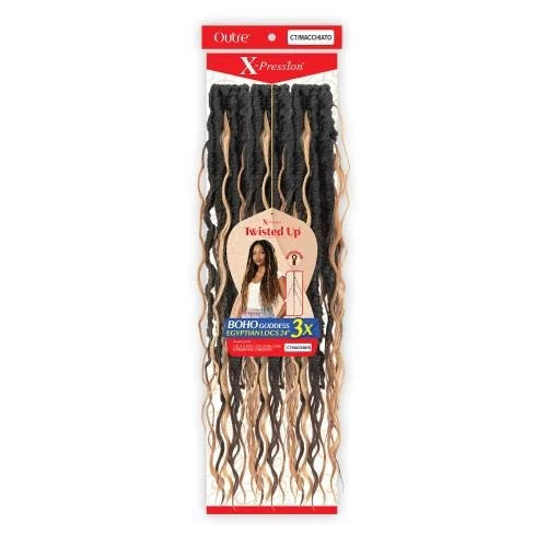 Outre X‑Pression Synthetic Crochet Hair – 3X Boho Goddess Egyptian Locs 22″ 4 Outre X‑Pression Synthetic Crochet Hair – 3X Boho Goddess Egyptian Locs 22″ - Image 2