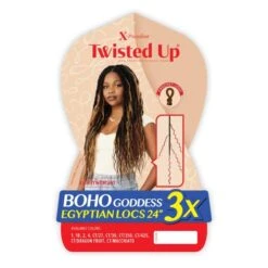 Outre X‑Pression Synthetic Crochet Hair – 3X Boho Goddess Egyptian Locs 22″ 8 Outre X‑Pression Synthetic Crochet Hair – 3X Boho Goddess Egyptian Locs 22″ -Beauty Exchanges outre x pression twisted up 3x boho goddess egyptian locs 22 pre looped boho chic natural texture crochet ready 512209