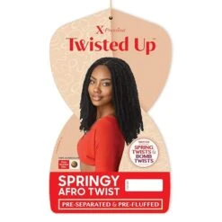 Outre X-Pression Twisted Up Springy Afro Twist Synthetic Crochet Hair 16" -Beauty Exchanges outre x pression twisted up springy afro twist 16 soft lightweight natural texture perfect for twists curls crochet styles 827519