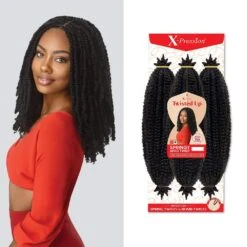 Outre X-Pression Twisted Up Springy Afro Twist Synthetic Crochet Hair 16" -Beauty Exchanges outre x pression twisted up springy afro twist 16 soft lightweight natural texture perfect for twists curls crochet styles 882106