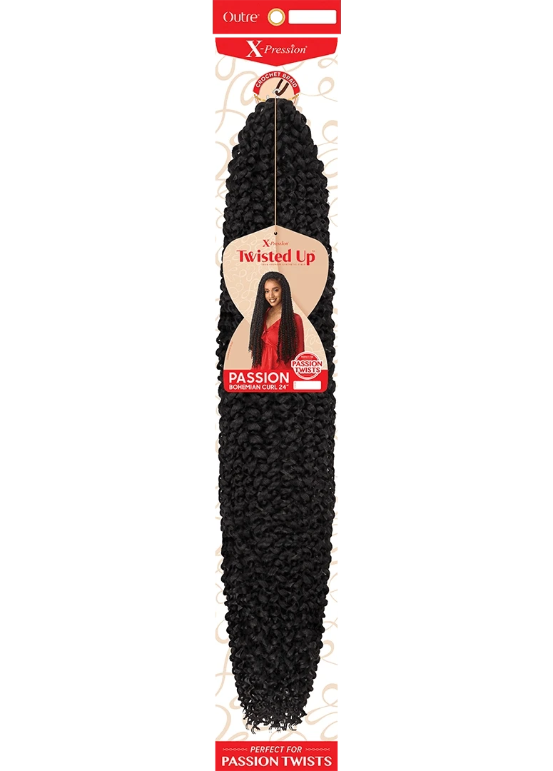 Outre X‑Pression Synthetic Crochet Hair – Passion Bohemian Curl 24″ 6 Outre X‑Pression Synthetic Crochet Hair – Passion Bohemian Curl 24″ - Image 4