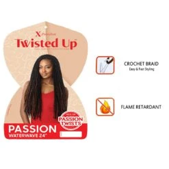 Outre X‑Pression Synthetic Crochet Hair – Passion Waterwave 24″ -Beauty Exchanges outre xpression synthetic crochet hair passion waterwave 24 7353796