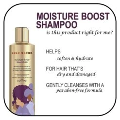 Pantene Gold Series Moisture Boost Shampoo - 9.1 Fl Oz -Beauty Exchanges pantene gold series moisture boost shampoo with argan oil sulfate free hydration for textured hair 91 fl oz 184062