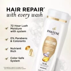 Pantene Pro-V Daily Moisture Renewal Shampoo - 12 Fl Oz -Beauty Exchanges pantene pro v daily moisture renewal shampoo hydrates softens dry hair 12 fl oz 485464