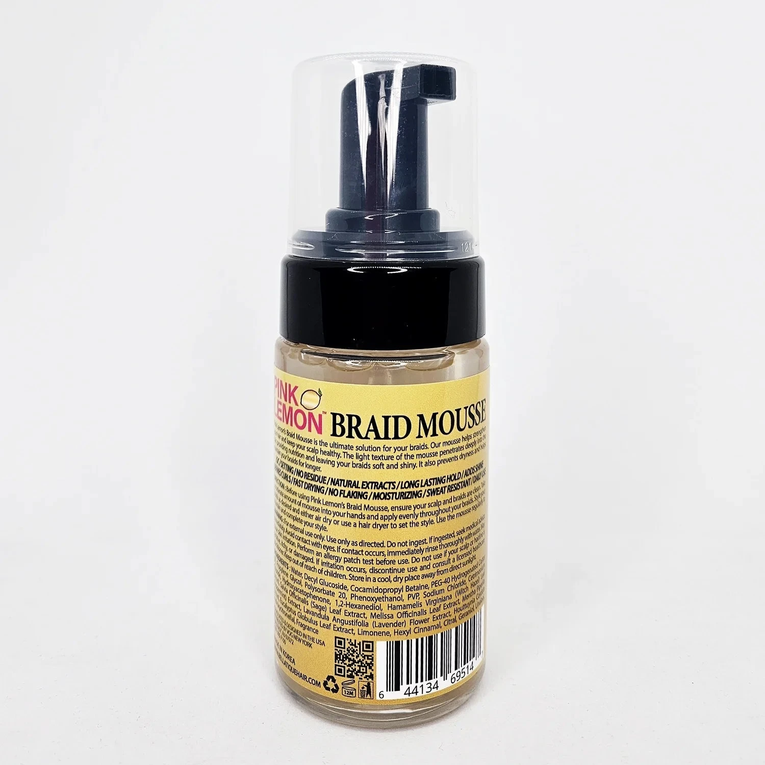 Pink Lemon Braid Mousse – Hold & Frizz Control 4 Pink Lemon Braid Mousse – Hold & Frizz Control - Image 2