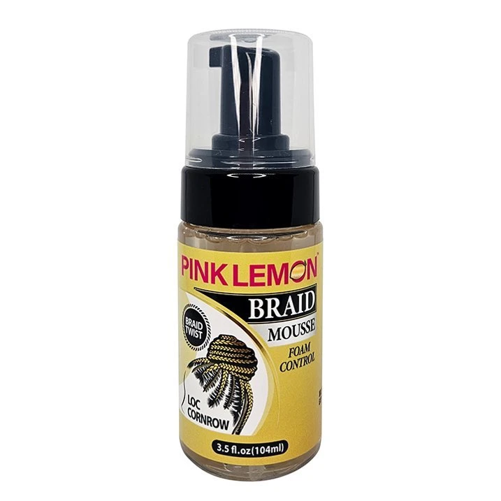 Pink Lemon Braid Mousse – Hold & Frizz Control 3 Pink Lemon Braid Mousse – Hold & Frizz Control