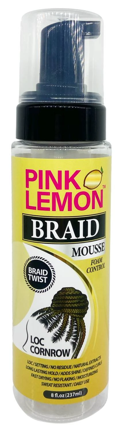 Pink Lemon Braid Mousse – Hold & Frizz Control 6 Pink Lemon Braid Mousse – Hold & Frizz Control - Image 4