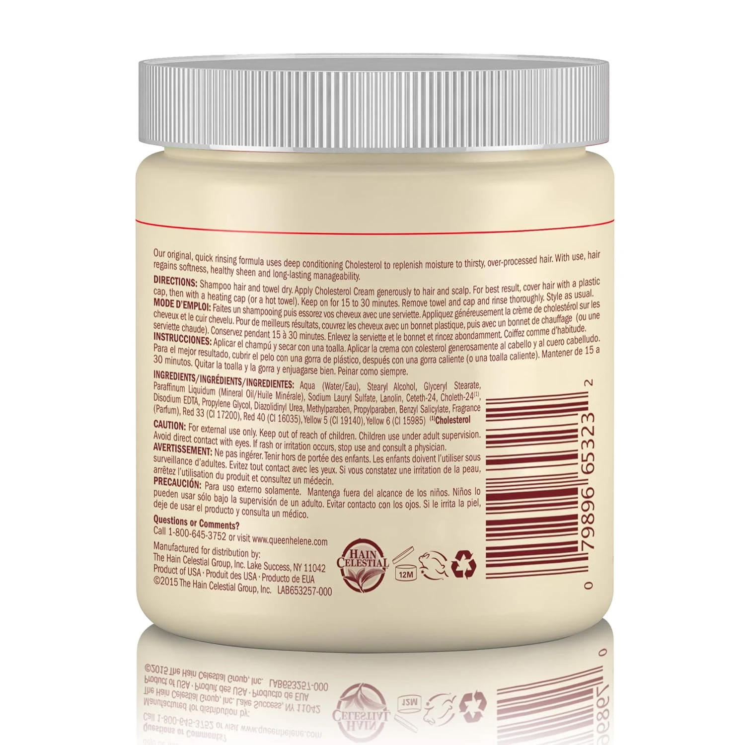 Queen Helene Cholesterol Hair Conditioning Cream – 15 Oz 4 Queen Helene Cholesterol Hair Conditioning Cream – 15 Oz - Image 2