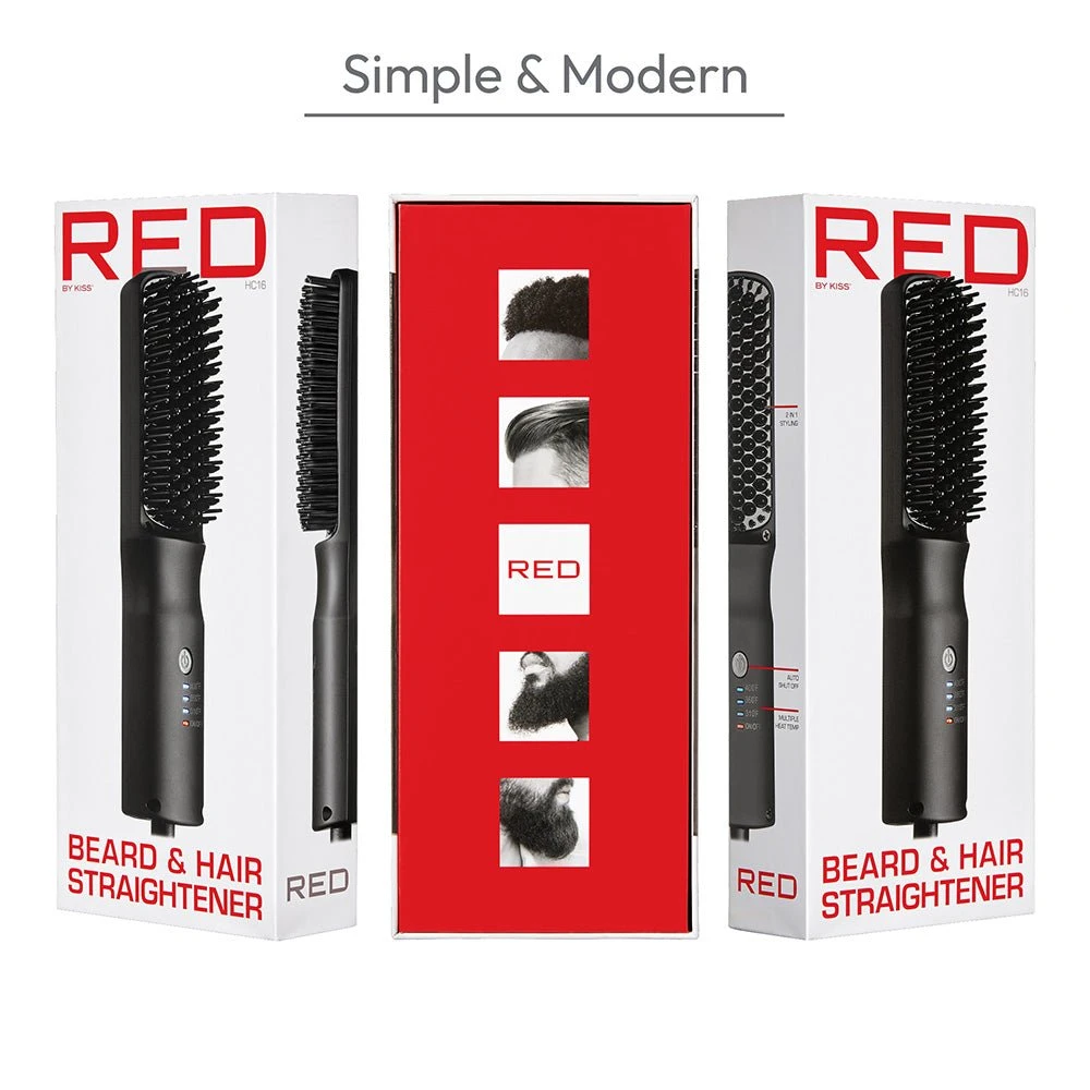 Red By Kiss Beard & Hair Straightener 3 Red By Kiss Beard & Hair Straightener