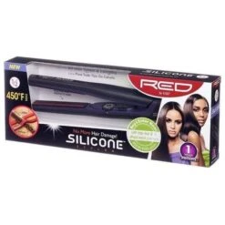 Red By Kiss 1/2" Silicone Flat Iron