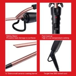 Red By Kiss 1/4-Inch Pencil Curling Iron CI11 -Beauty Exchanges red by kiss 14 inch pencil curling iron ci11 327221