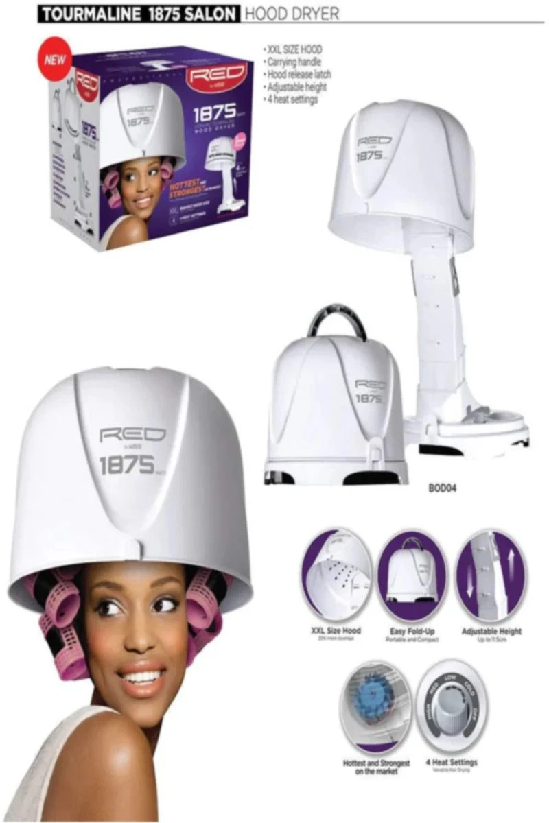 Red By Kiss 1875 Hood Dryer 3 Red By Kiss 1875 Hood Dryer