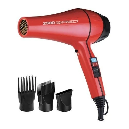 Red By Kiss 2500 Ceramic Turbo AC Blow Dryer 4 Red By Kiss 2500 Ceramic Turbo AC Blow Dryer - Image 2