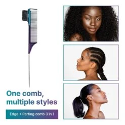 Red By Kiss 3-in-1 Edge & Parting Comb -Beauty Exchanges red by kiss 3 in 1 edge parting comb 568778