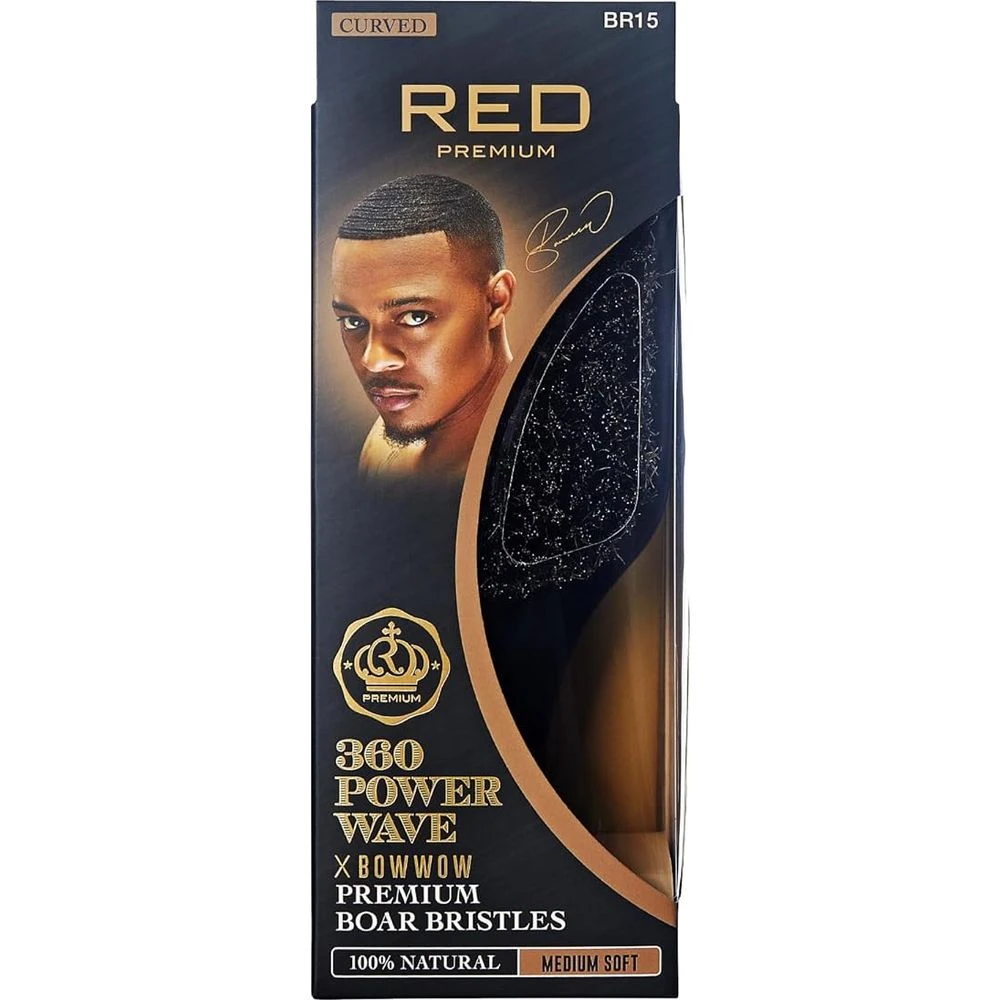 RED By KISS 360 Power Wave Boar Brush BR15 - Medium Soft Bristles 3 RED By KISS 360 Power Wave Boar Brush BR15 - Medium Soft Bristles