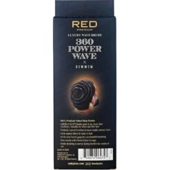 RED By KISS 360 Power Wave Boar Brush BR15 - Medium Soft Bristles 12 RED By KISS 360 Power Wave Boar Brush BR15 - Medium Soft Bristles -Beauty Exchanges red by kiss 360 power wave x bow wow curved palm boar brush br15 100 natural medium soft bristles 598315