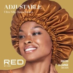Red By Kiss Adjustable Ultra Silky Satin Bonnet – X-Large 21 Red By Kiss Adjustable Ultra Silky Satin Bonnet – X-Large -Beauty Exchanges red by kiss adjustable ultra silky satin bonnet x large fit custom comfort luxe feel 232974