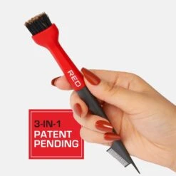 Red By Kiss Angled Edge Pro Brush – Firm Dual-Sided Brush 10 Red By Kiss Angled Edge Pro Brush – Firm Dual-Sided Brush -Beauty Exchanges red by kiss angled edge pro brush hh103 firm dual sided brush for sleek edges baby hair control angled for grip precision 232632