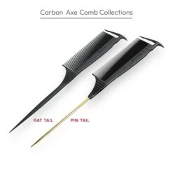 Red By Kiss Carbon Axe Comb With Pin Tail -Beauty Exchanges red by kiss carbon axe comb with pin tail hm07 sleek styling sharp parting in one tool 476502