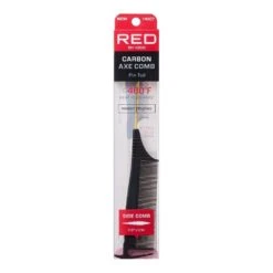 Red By Kiss Carbon Axe Comb With Pin Tail -Beauty Exchanges red by kiss carbon axe comb with pin tail hm07 sleek styling sharp parting in one tool 656863