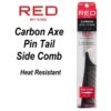 Red By Kiss Carbon Axe Comb With Pin Tail 1 Red By Kiss Carbon Axe Comb With Pin Tail -Beauty Exchanges red by kiss carbon axe comb with pin tail hm07 sleek styling sharp parting in one tool 745720
