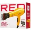 Red By Kiss Ceramic 2000 Detangler Hair Dryer - Yellow -Beauty Exchanges red by kiss ceramic 2000 detangler hair dryer yellow 941821