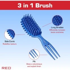 Red By Kiss Curl & Care Blue HH274 – Standard Brush 9 Red By Kiss Curl & Care Blue HH274 – Standard Brush -Beauty Exchanges red by kiss curl care blue hh274 define detangle care for curls size standard brush 185041