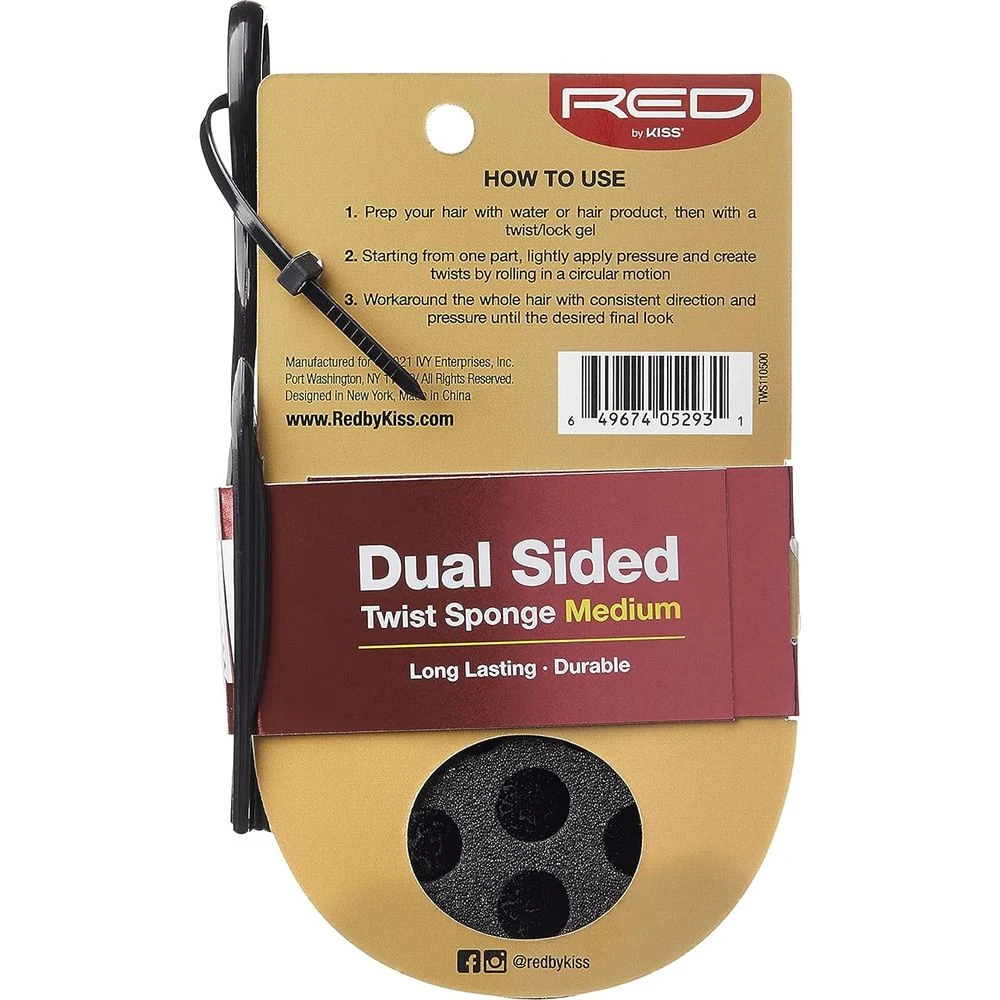 RED By Kiss Dual-Sided Twist Sponge - Medium Texture 7 RED By Kiss Dual-Sided Twist Sponge - Medium Texture - Image 5
