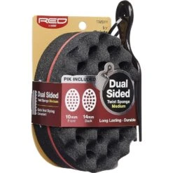RED By Kiss Dual-Sided Twist Sponge - Medium Texture 9 RED By Kiss Dual-Sided Twist Sponge - Medium Texture -Beauty Exchanges red by kiss dual sided twist sponge medium texture for defined curls coils 499457