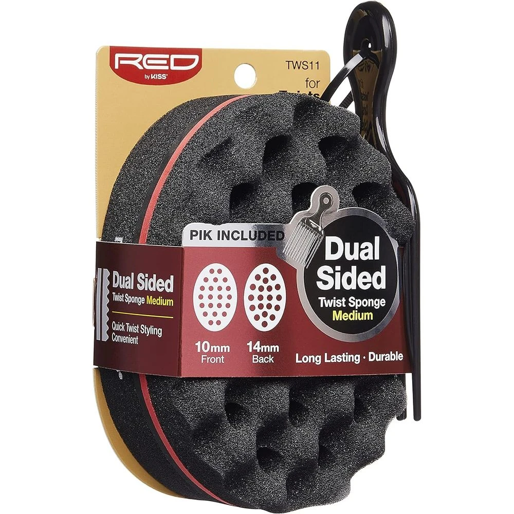 RED By Kiss Dual-Sided Twist Sponge - Medium Texture 5 RED By Kiss Dual-Sided Twist Sponge - Medium Texture - Image 3