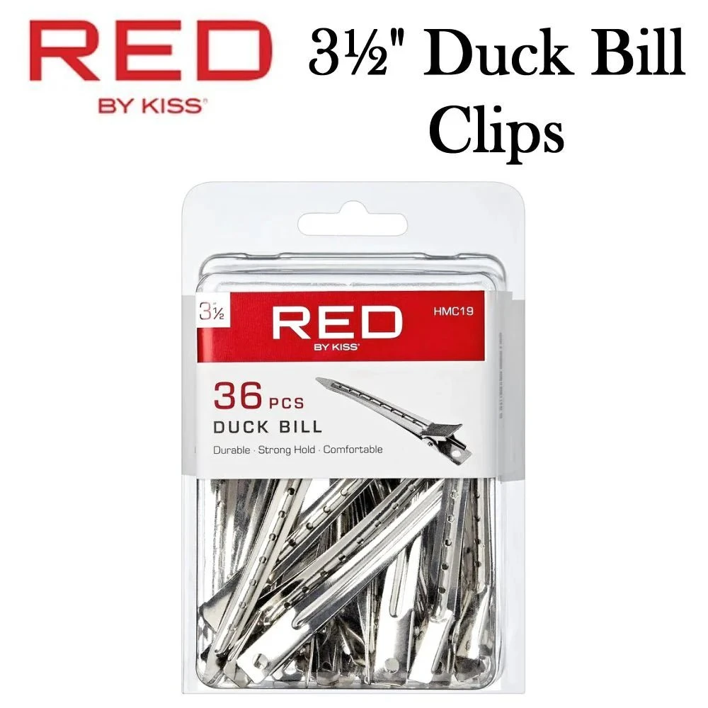 Red By Kiss Duck Bill Clips 3 Red By Kiss Duck Bill Clips