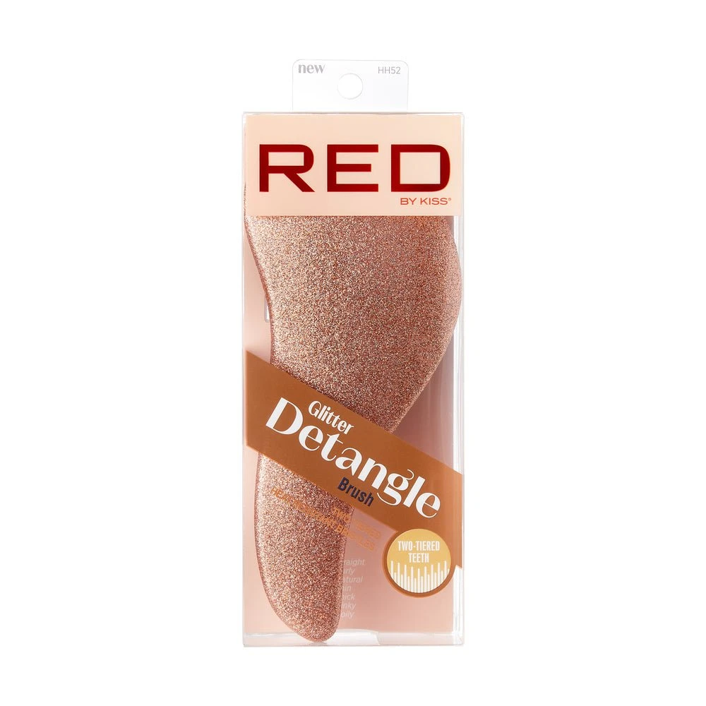 Red By Kiss Easy Glitter Detangle Brush – Full-Length Paddle 3 Red By Kiss Easy Glitter Detangle Brush – Full-Length Paddle