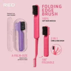 Red By Kiss Edge Fold Travel Size – Compact Folding Edge Brush 11 Red By Kiss Edge Fold Travel Size – Compact Folding Edge Brush -Beauty Exchanges red by kiss edge fold travel size hh116 compact folding edge brush for baby hairs flyaways sleek travel essential 274013