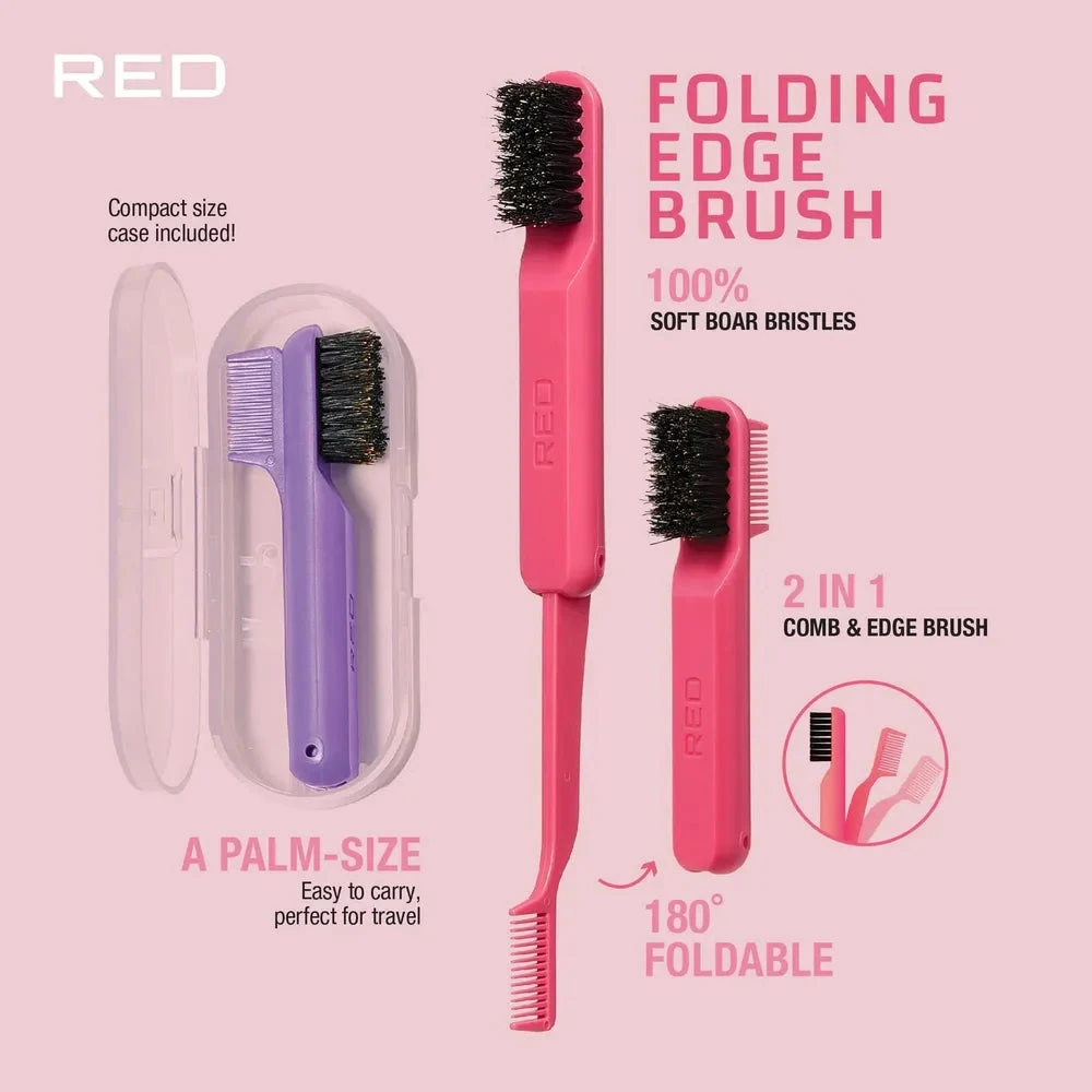 Red By Kiss Edge Fold Travel Size – Compact Folding Edge Brush 7 Red By Kiss Edge Fold Travel Size – Compact Folding Edge Brush - Image 5