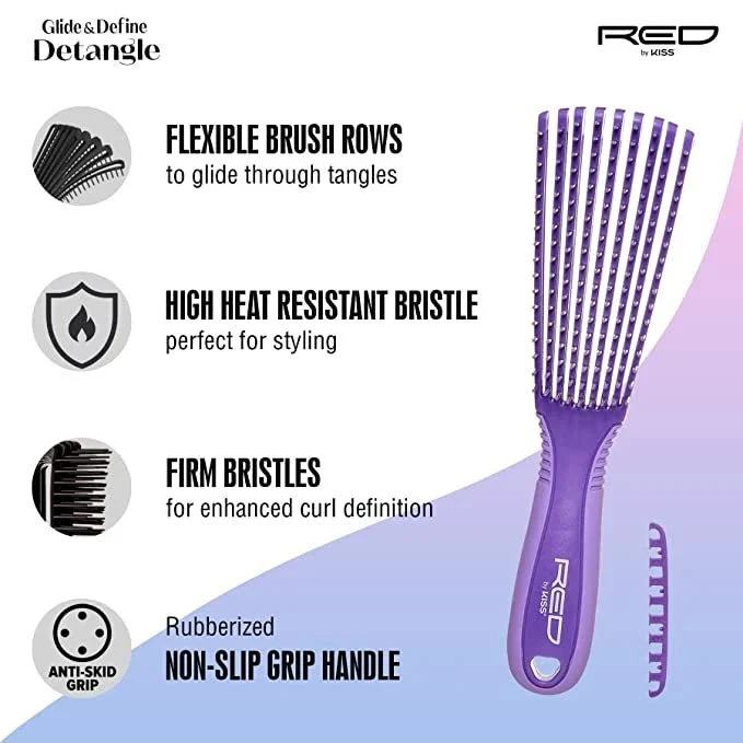 Red By Kiss Glide & Define Brush – Detangling Brush 4 Red By Kiss Glide & Define Brush – Detangling Brush - Image 2