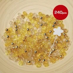 Red By Kiss Large Hair Beads 240pcs