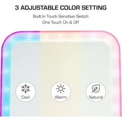 Red By Kiss LED Beauty Mirror – Bright 14 Red By Kiss LED Beauty Mirror – Bright -Beauty Exchanges red by kiss led beauty mirror bright adjustable lighting for makeup grooming 473440