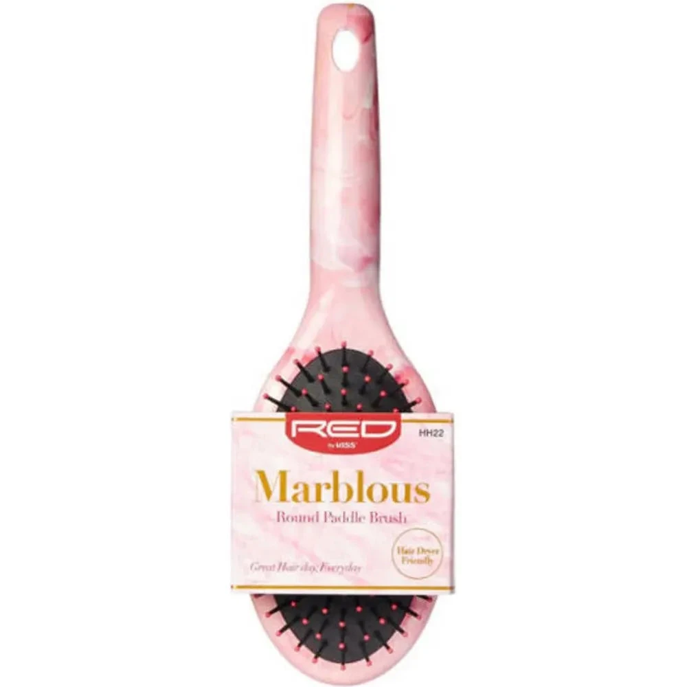 Red By Kiss Marblous Round Paddle Brush – Standard Round Paddle 3 Red By Kiss Marblous Round Paddle Brush – Standard Round Paddle