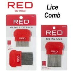 Red By Kiss Metal Lice Comb – HM67 -Beauty Exchanges red by kiss metal lice comb hm67 effective lice removal for healthy lice free hair 939957