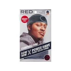 Red By Kiss Premium Bow Wow Power Pattern Velvet Compress Rag -Beauty Exchanges red by kiss premium bow wow x power pattern velvet compress rag max hold patterned style regular jumbo sizes hd 161168 352624